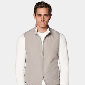 Men's Taupe Reversible Vest